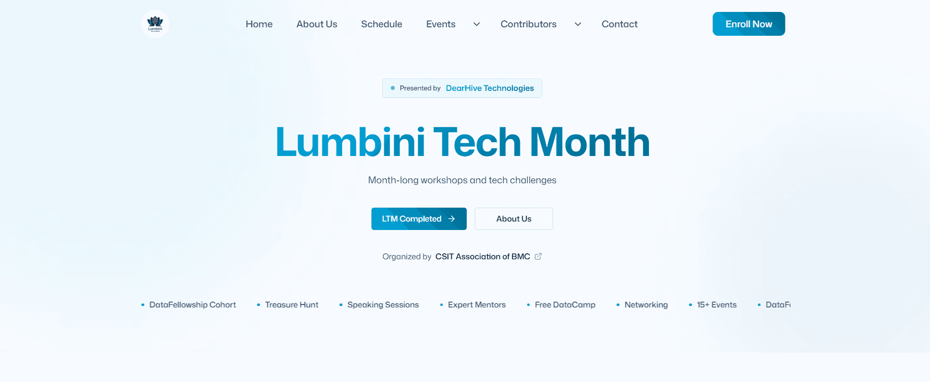 Lumbini Tech Month project screenshot